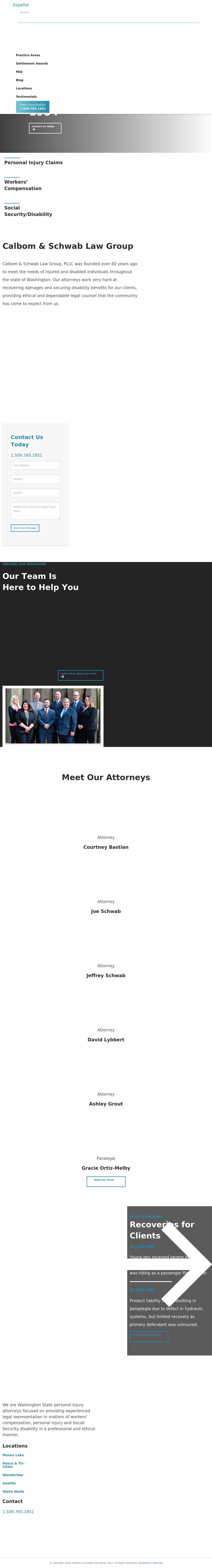 Calbom & Schwab, P.S.C. - Spokane WA Lawyers