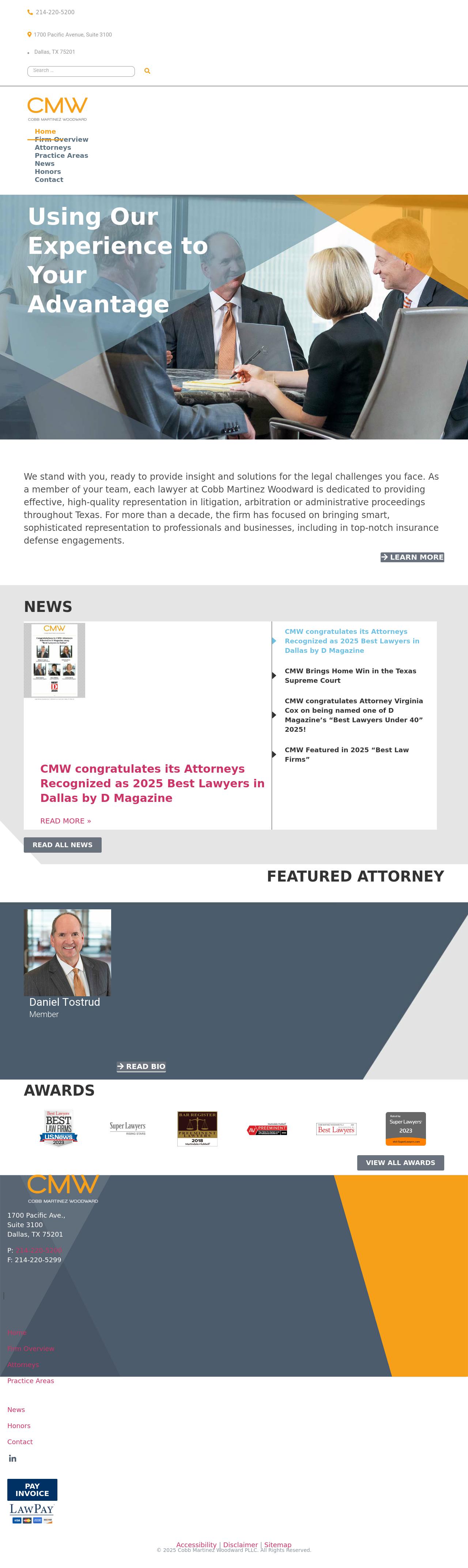 Cobb Martinez Woodward PLLC - Dallas TX Lawyers