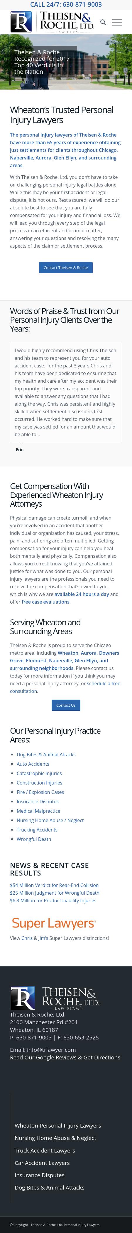Theisen & Roche, Ltd. - Wheaton IL Lawyers