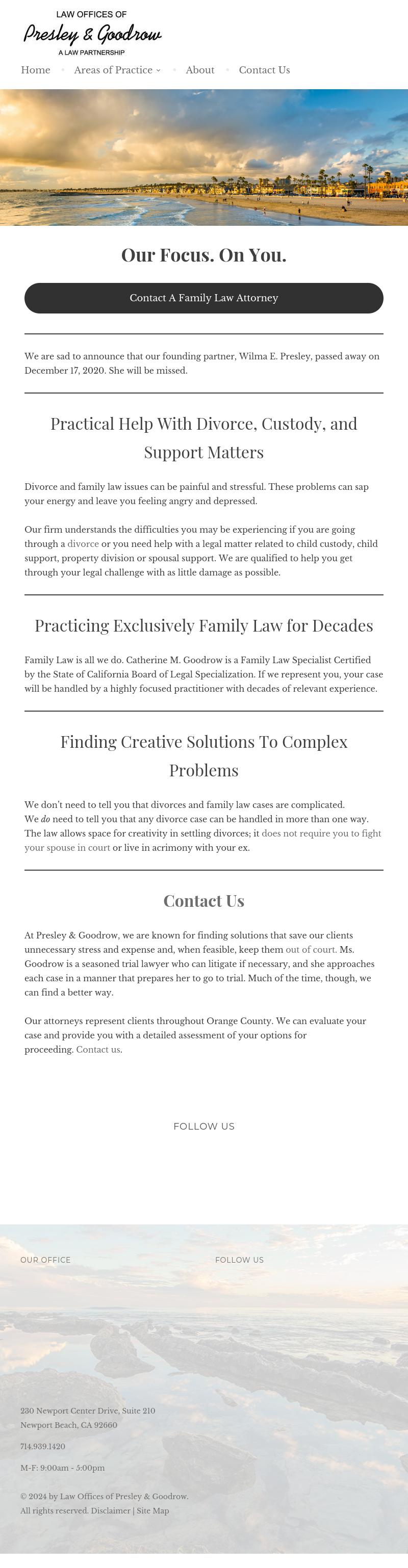 Law Offices of Presley & Goodrow - Orange CA Lawyers