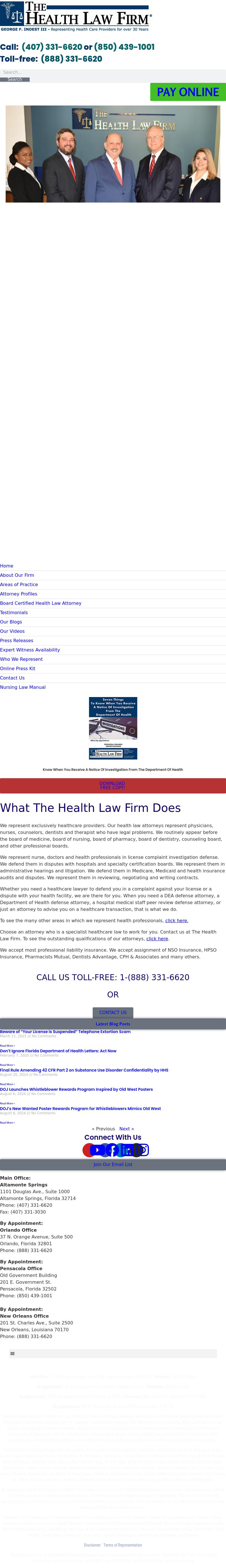 The Health Law Firm - Orlando FL Lawyers