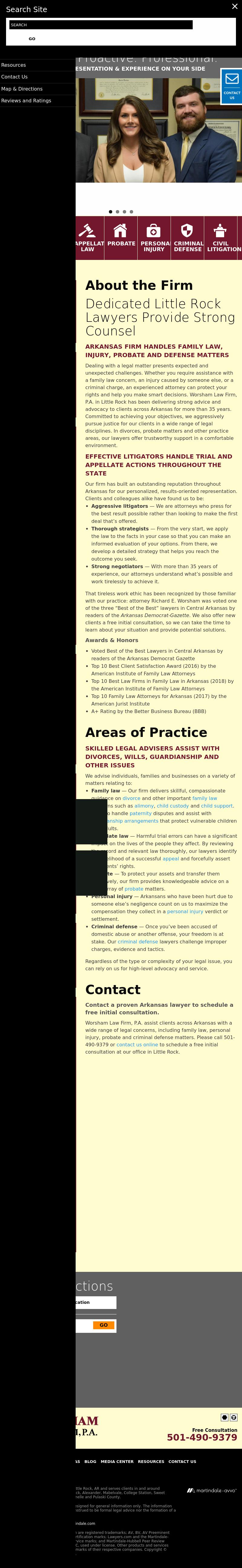 Worsham Law Firm, P.A. - Little Rock AR Lawyers