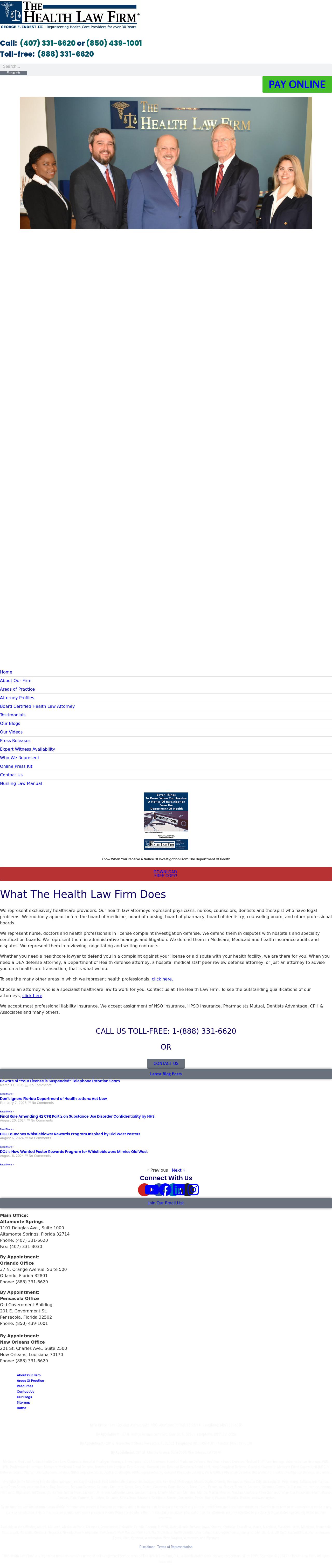 The Health Law Firm - Orlando FL Lawyers